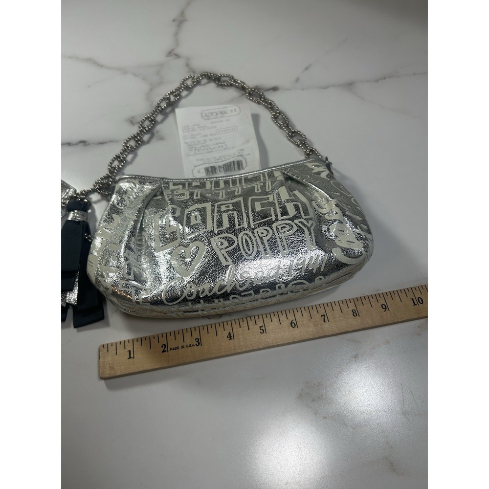 Coach Storypatch Limited Edition Silver Bag New With Tags - Picture 4 of 9